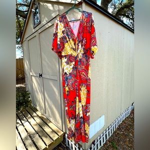 Venus Twist Front Maxi Dress